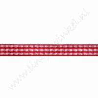 Karoband 10mm (Rolle 22 Meter) - Rot