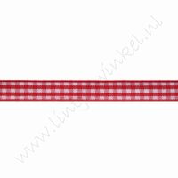 Karoband 10mm (Rolle 22 Meter) - Rot