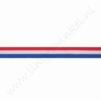 Webband Flagge 6mm (Rolle 22 Meter) - Holland (doppelseitig)