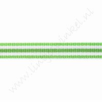 Band Streifen 10mm (Rolle 18 Meter) - Lime Weiß