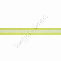 Glow in the dark Band 10mm (Rolle 22 Meter) - Ripsband Streifen Neon Gelb