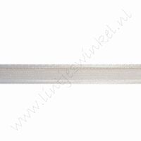 Organza Satinrand 10mm (Rolle 22 Meter) - Creme