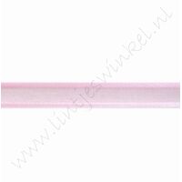 Organza Satinrand 10mm (Rolle 22 Meter) - Hell Rosa