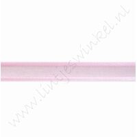 Organza Satinrand 10mm (Rolle 22 Meter) - Hell Rosa