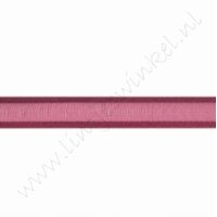 Organza Satinrand 10mm (Rolle 22 Meter) - Bordeaux Rot