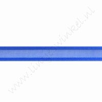 Organza Satinrand 10mm (Rolle 22 Meter) - Dunkel Blau