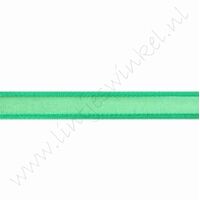 Organza Satinrand 10mm (Rolle 22 Meter) - Grün