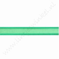 Organza Satinrand 10mm (Rolle 22 Meter) - Grün