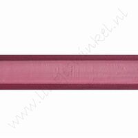Organza Satinrand 22mm (Rolle 22 Meter) - Bordeaux Rot