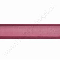 Organza Satinrand 22mm (Rolle 22 Meter) - Bordeaux Rot