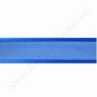 Organza Satinrand 22mm (Rolle 22 Meter) - Dunkel Blau