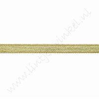 Glitzer Organza Band 6mm (Rolle 22 Meter) - Gold