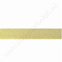 Glitzer Organza Band 25mm (Rolle 22 Meter) - Gold