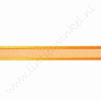Organza Satinrand 10mm (Rolle 22 Meter) - Orange